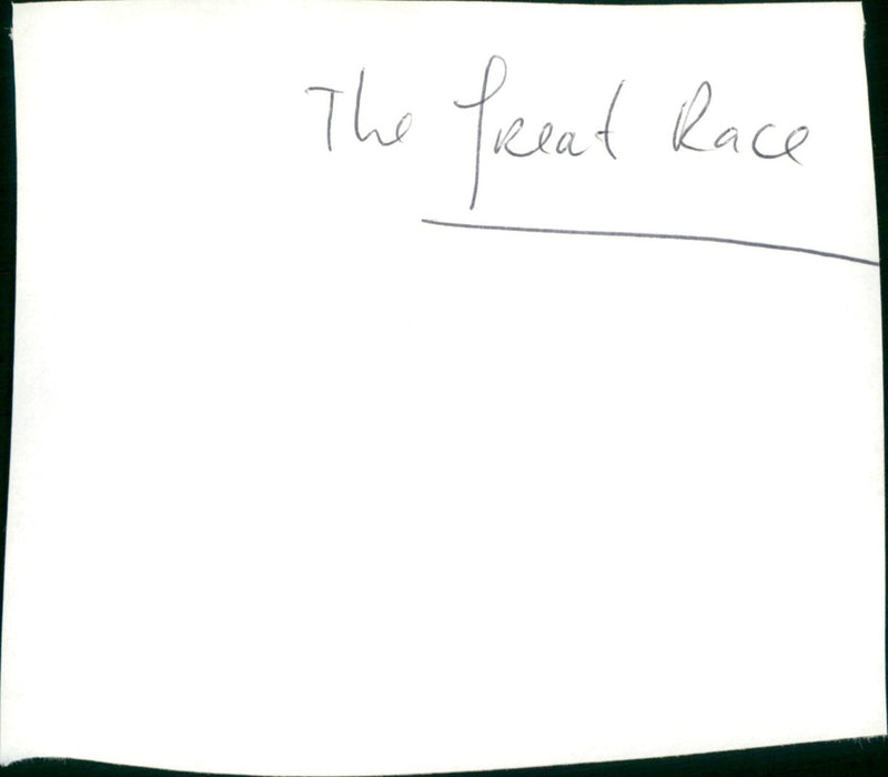 The Great Race - Vintage Photograph