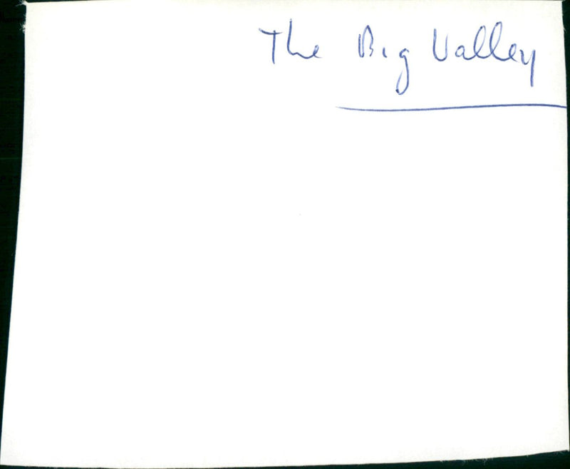 The Big Valley - Vintage Photograph