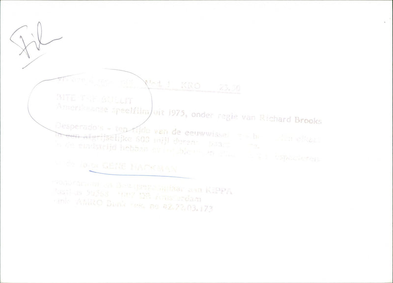 Bite The Bullet - Vintage Photograph