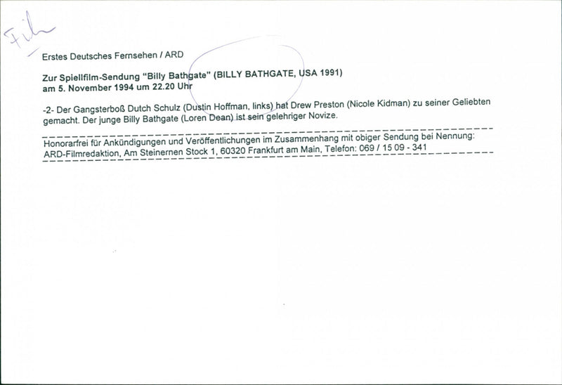 Billy Bathgate - Vintage Photograph