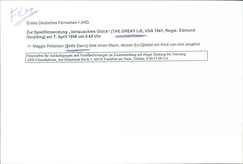 The Great Lie - Vintage Photograph