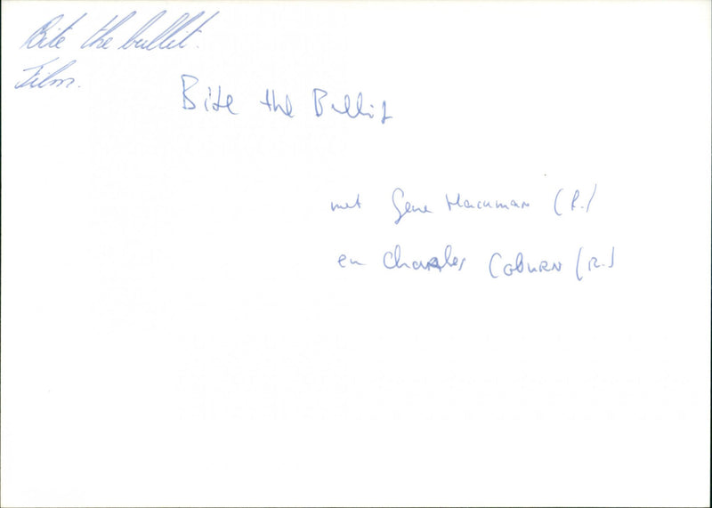 Bite the Bullet - Vintage Photograph