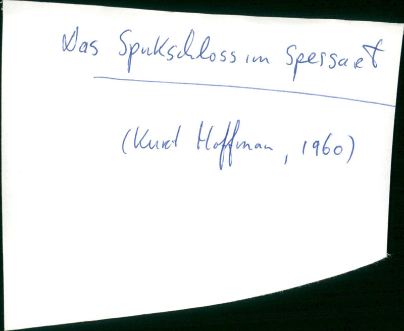 Das Spukschloß im Spessart - Vintage Photograph