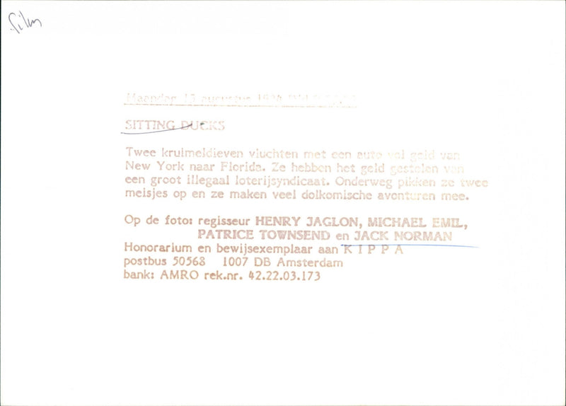 Sitting Ducks - Vintage Photograph