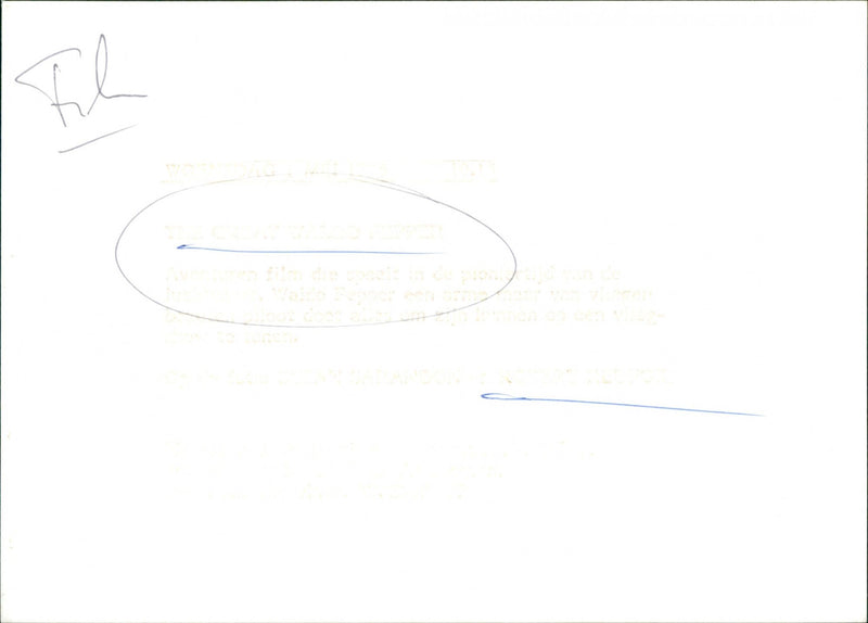 The Great Waldo Pepper - Vintage Photograph