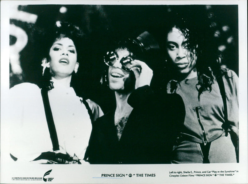 Sheila E., Prince and Cat "Play in the Sunshine - Vintage Photograph