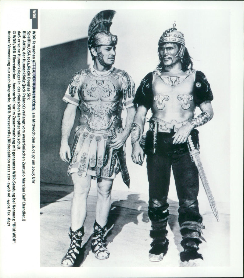 Jack Palance and Jeff Chandler - Vintage Photograph