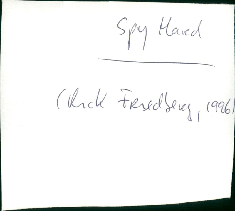 Spy Hard - Vintage Photograph