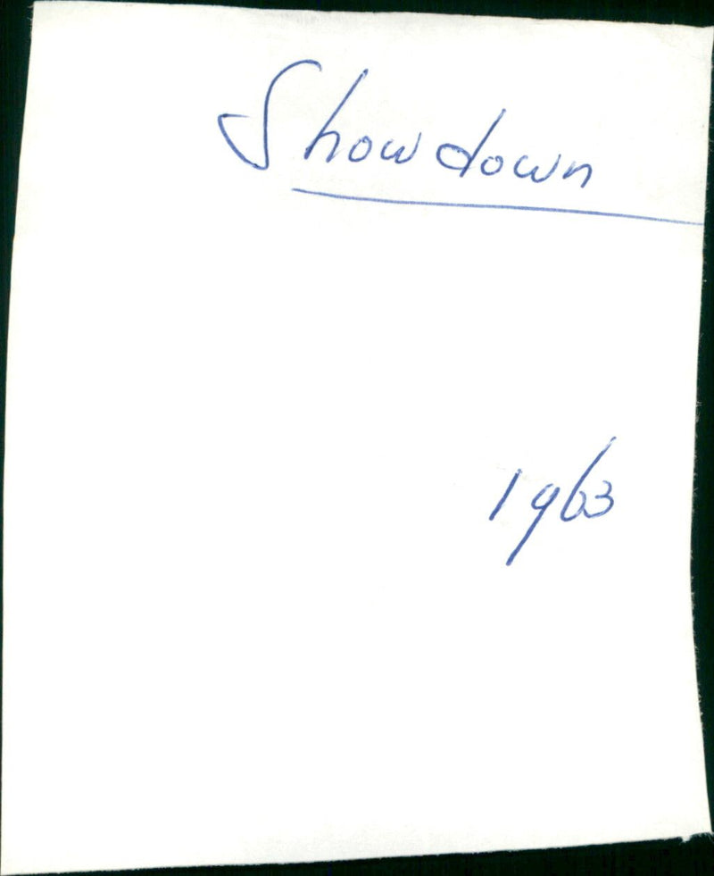 Showdown - Vintage Photograph