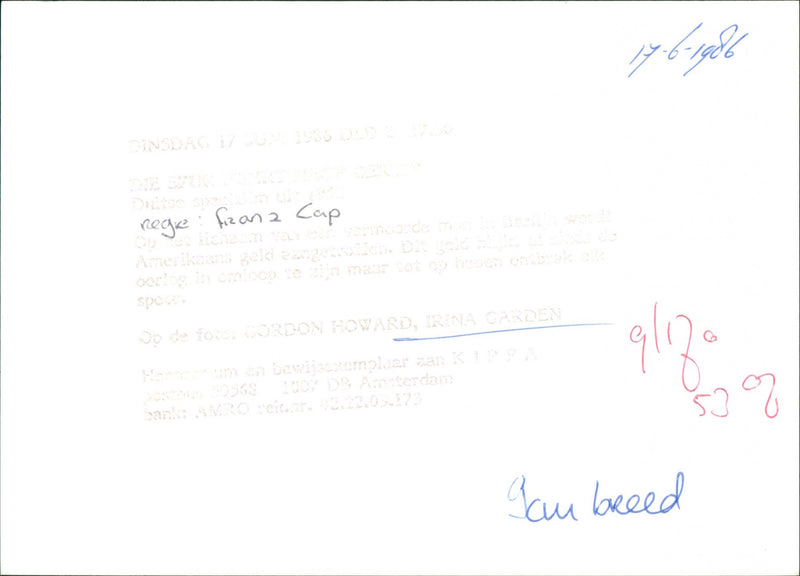 Die Spur führt nach Berlin. - Vintage Photograph