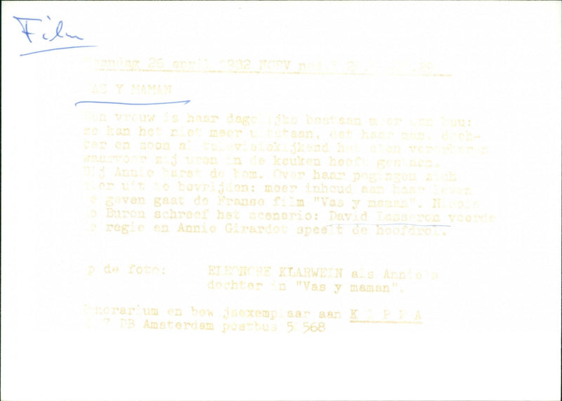 Vas-y maman - Vintage Photograph