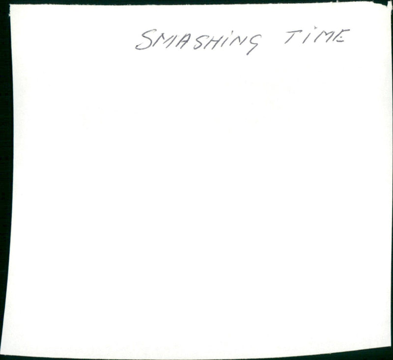 Smashing Time - Vintage Photograph