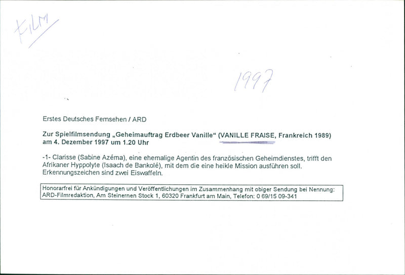 Vanille fraise - Vintage Photograph