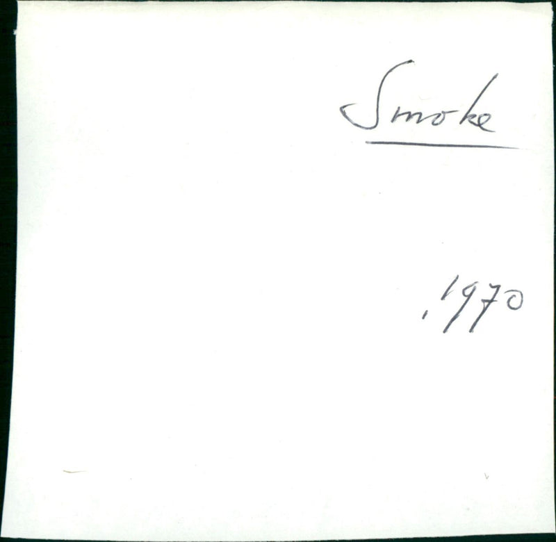 Smoke - Vintage Photograph