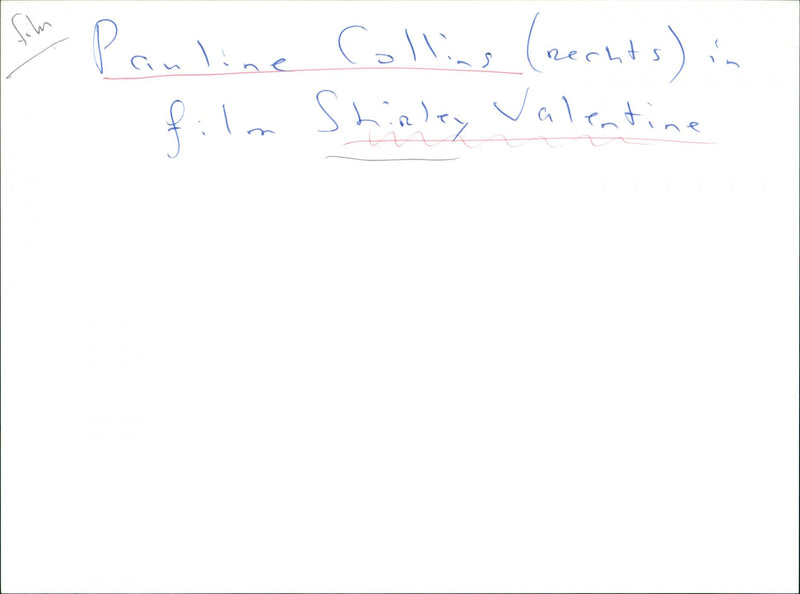 Shirley Valentine - Vintage Photograph