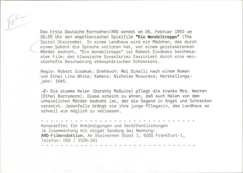 The Spiral Staircase - Vintage Photograph