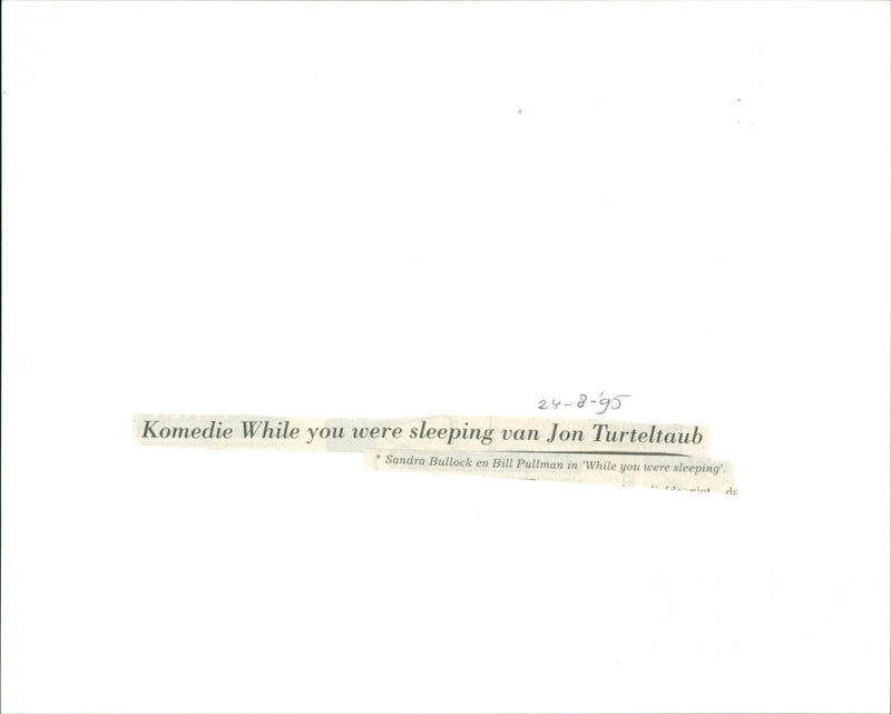 While You Were Sleeping - Vintage Photograph