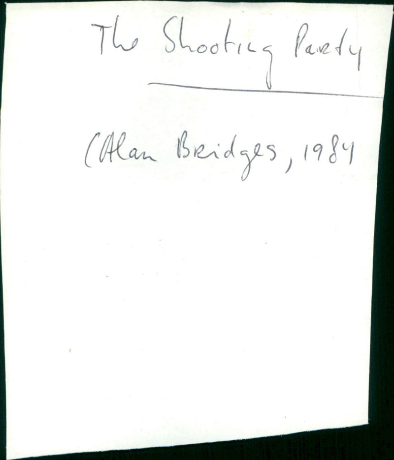 The Shooting Party - Vintage Photograph