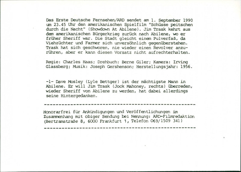 Showdown at Abilene - Vintage Photograph