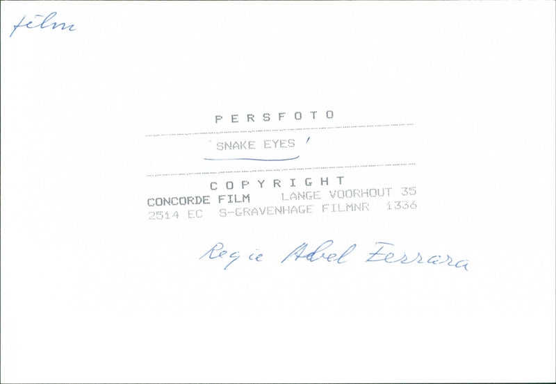 Snake Eyes - Vintage Photograph