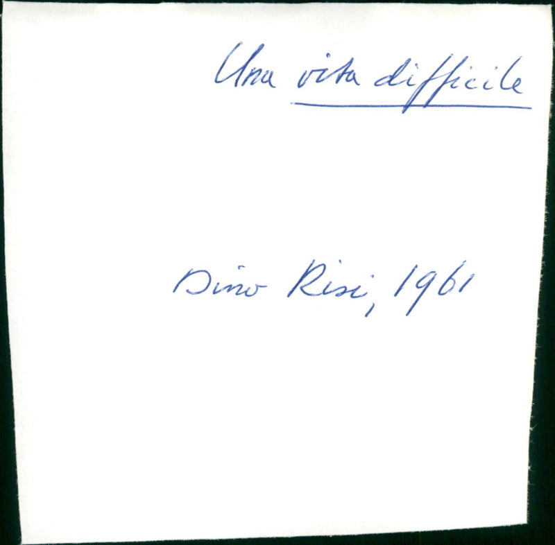 Una vita difficile - Vintage Photograph