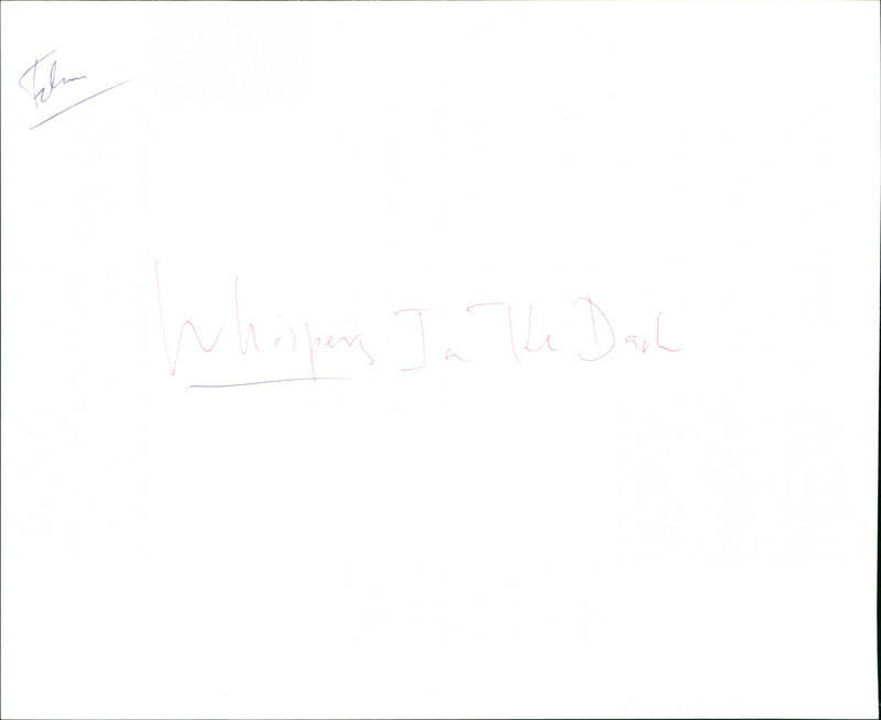 Whispers in the Dark - Vintage Photograph