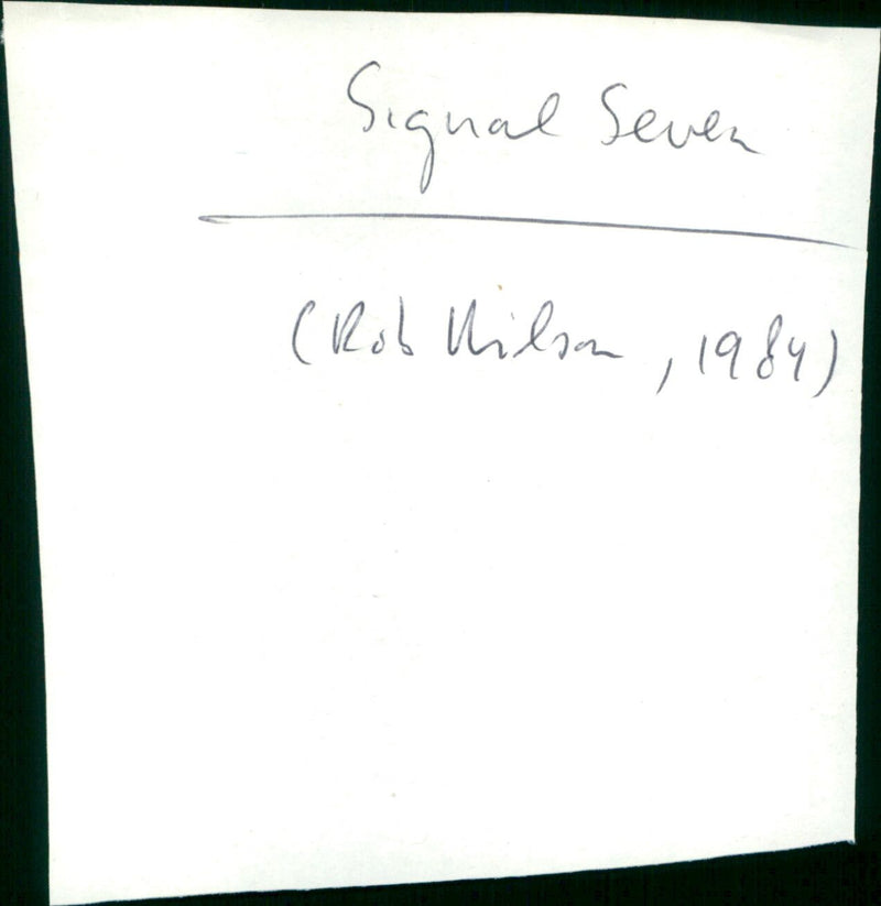 Signal Seven - Vintage Photograph