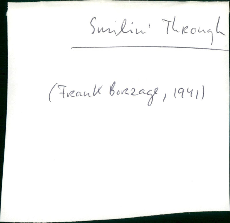 Smilin' Through - Vintage Photograph