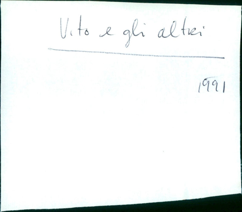 Vito e gli altri - Vintage Photograph