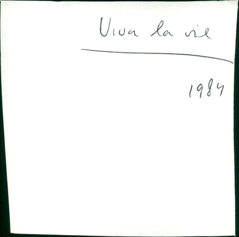 Viva la vie - Vintage Photograph