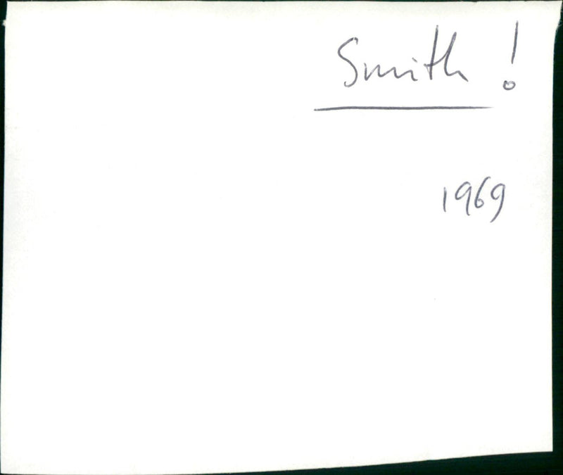 Smith! - Vintage Photograph