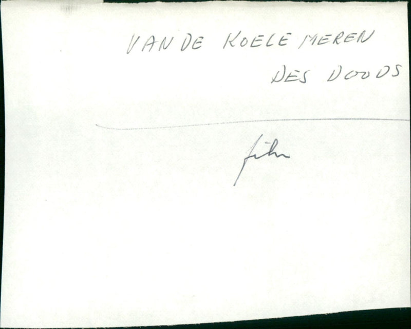 Van de koele meren des doods - Vintage Photograph