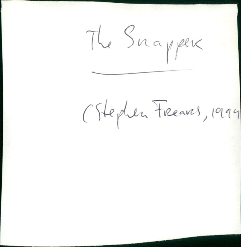 The Snapper - Vintage Photograph