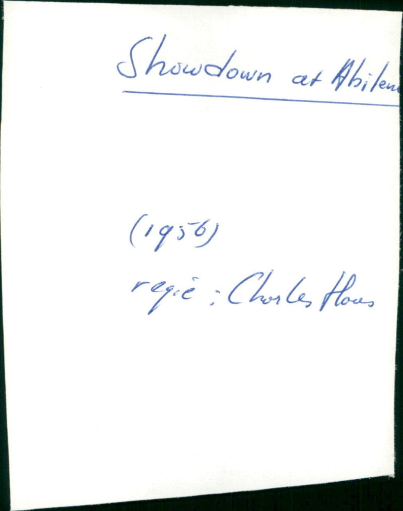 Showdown at Abilene - Vintage Photograph