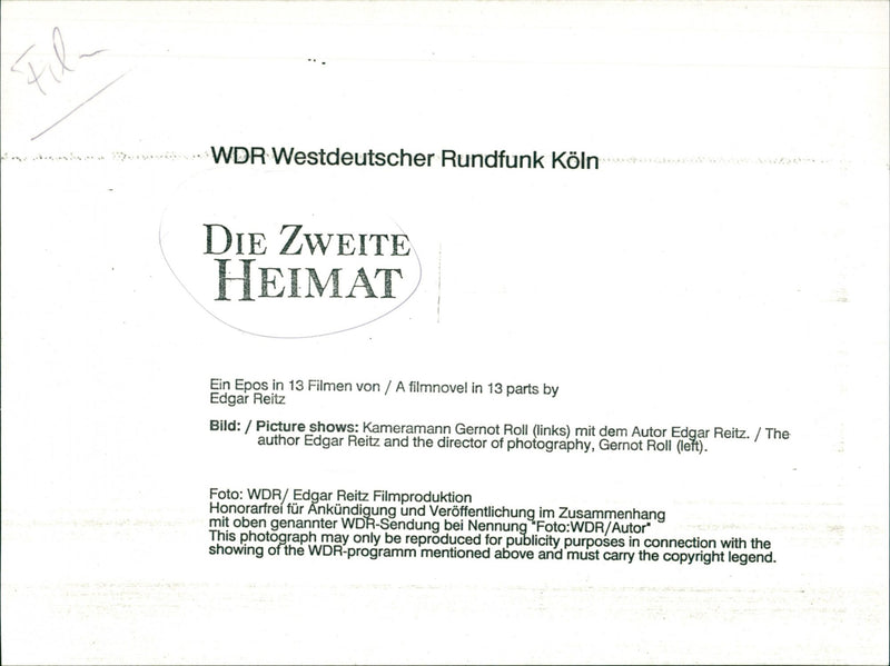 Die Zweite Heimat - Vintage Photograph