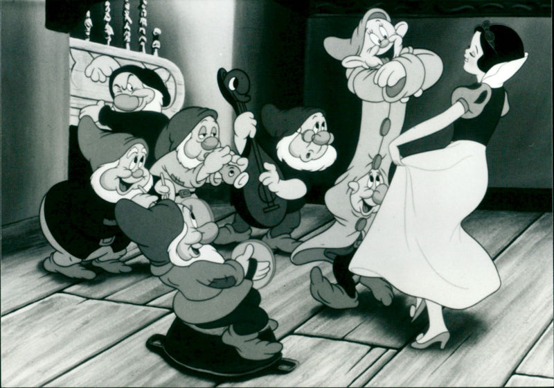 Snow White and the Seven Dwarfs - Vintage Photograph