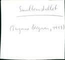 Smultronstället - Vintage Photograph