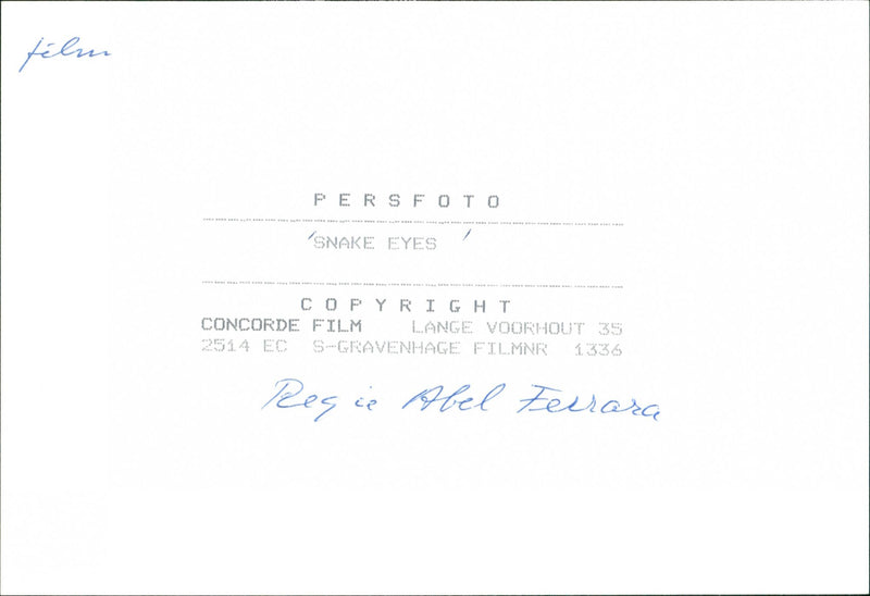 Snake Eyes - Vintage Photograph