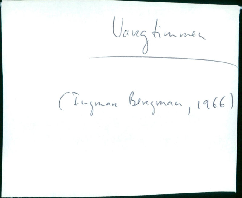 Vargtimmen - Vintage Photograph