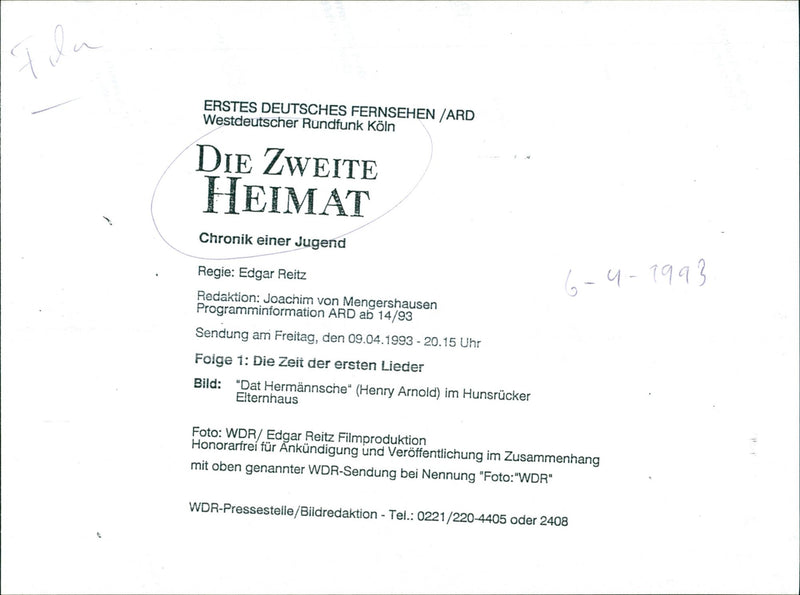 Die Zweite Heimat - Vintage Photograph