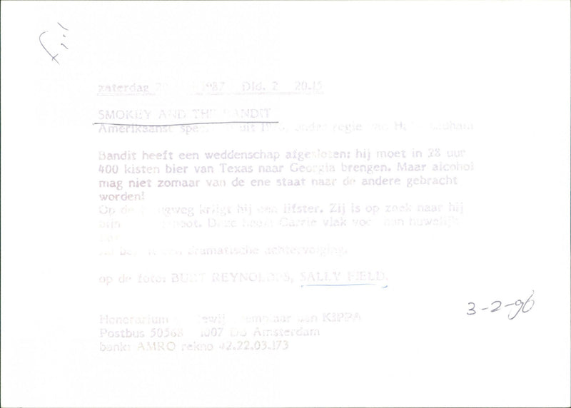 Smokey and the Bandit - Vintage Photograph