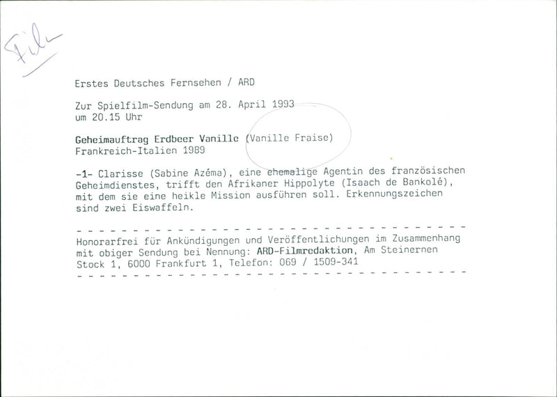 Vanille fraise - Vintage Photograph