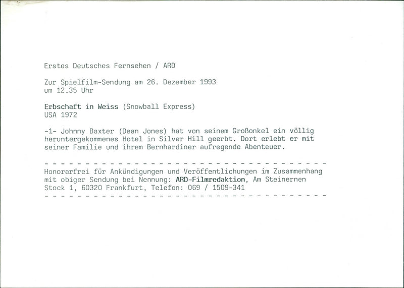 Snowball Express - Vintage Photograph