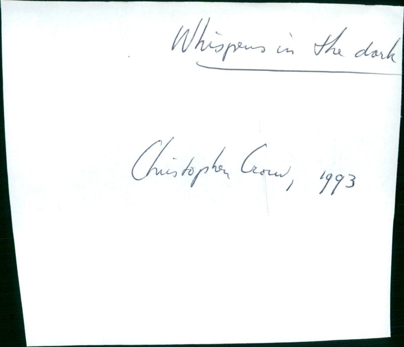 Whispers in the Dark - Vintage Photograph