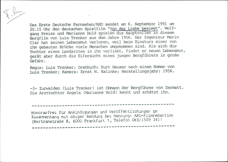 Von der Liebe besiegt - Vintage Photograph