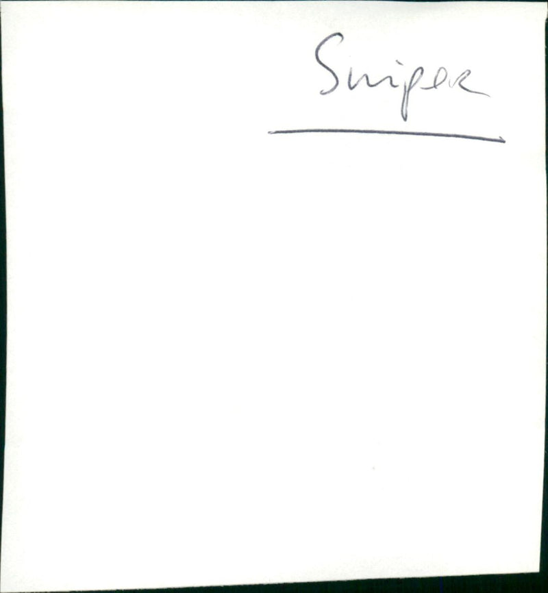 Sniper - Vintage Photograph