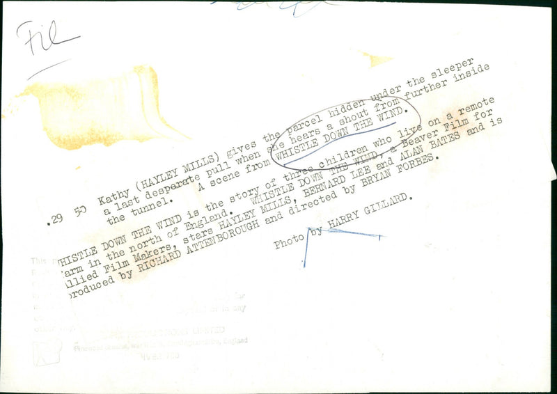 Whistle Down the Wind - Vintage Photograph