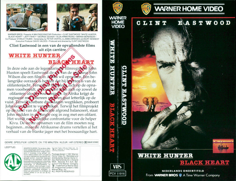 White Hunter Black Heart - Vintage Photograph