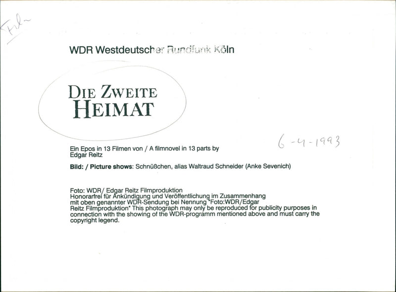 Die zweite Heimat - Vintage Photograph