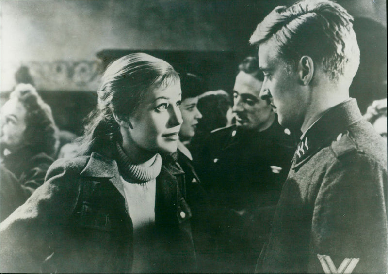 Oskar Werner and Hildegard Knef - Vintage Photograph